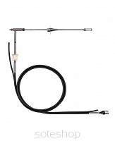 Flue gas probe with preliminary filter for industrial engines